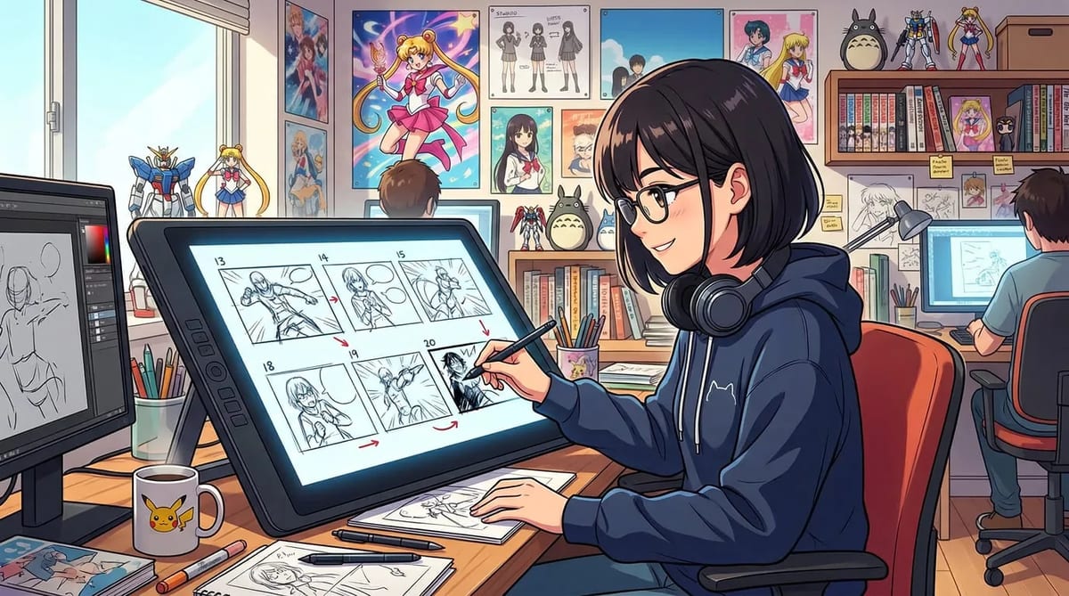 アニメショート用の絵コンテ反復ワークフロー