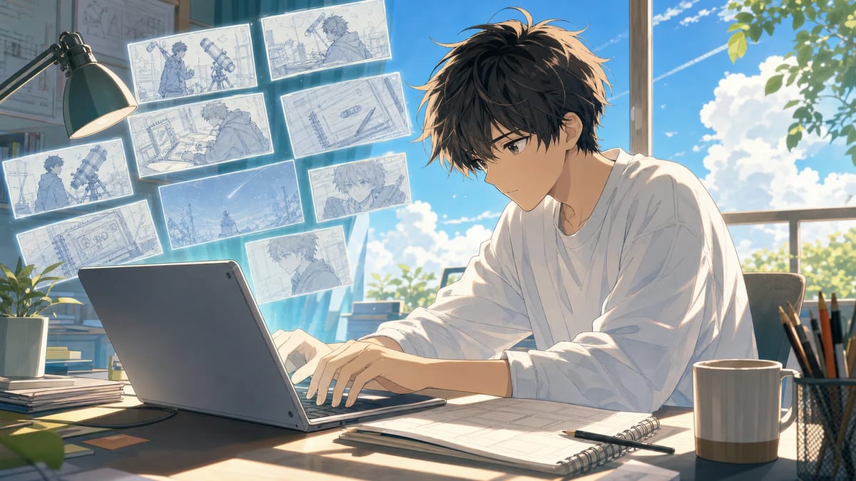 Prompt image-to-video anime organizzato per personaggio, azione, camera e finale
