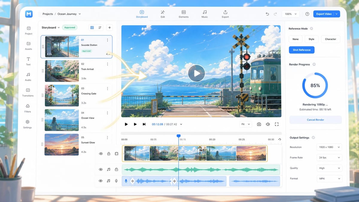 Creazione del video dopo l’approvazione dello storyboard anime