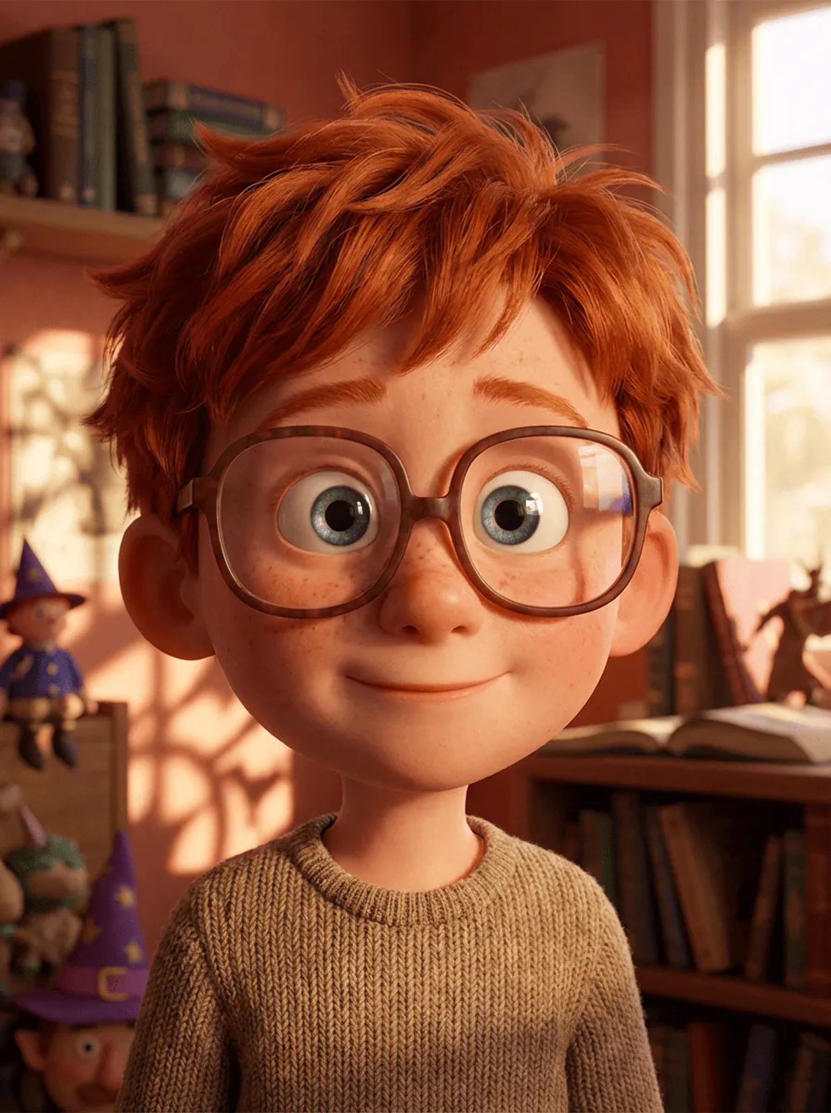 Style Picker preview of the American 3D preset: a 3D animated-movie look with soft lighting and rounded shapes