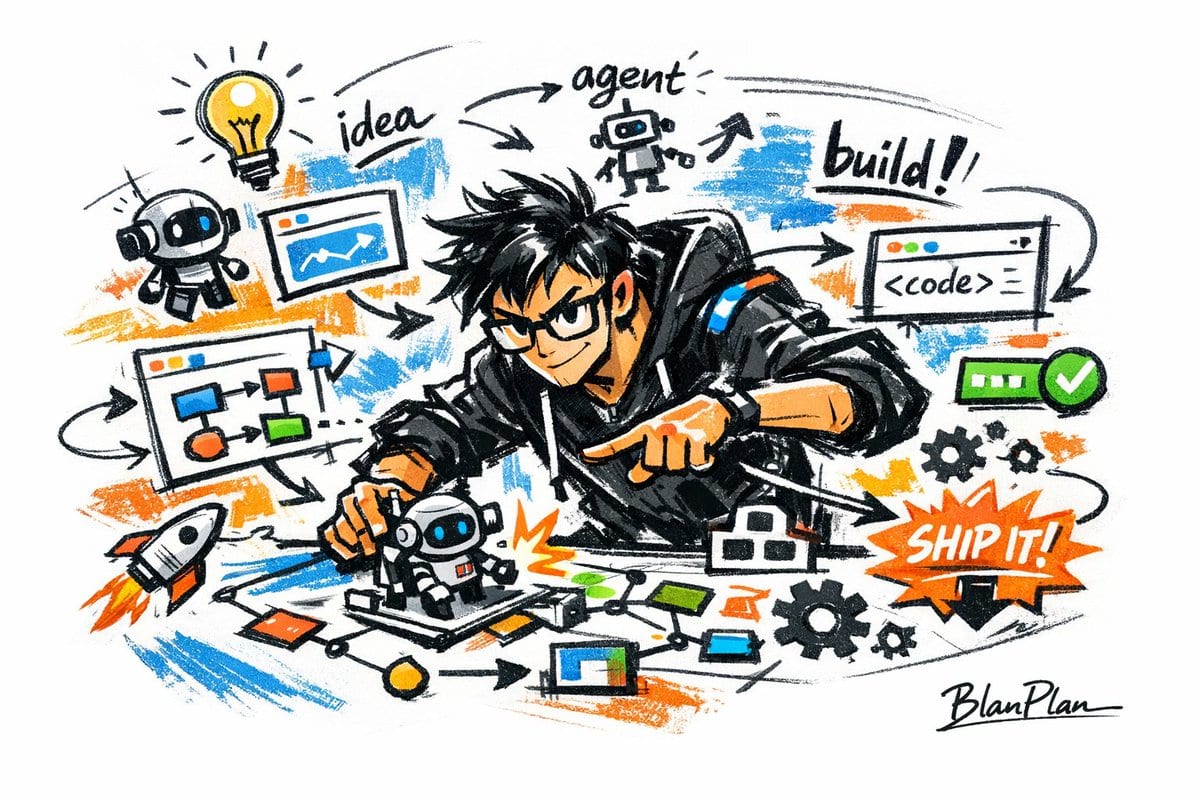 AI Builder en croquis doodle - exemple de prompt GPT Image 2