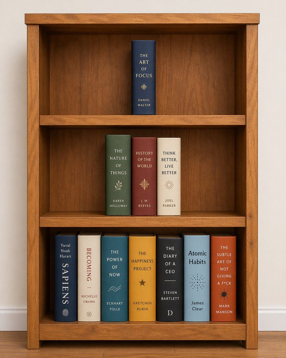 Curated Bookshelf with Specific Titles - GPT Image 2 prompt example