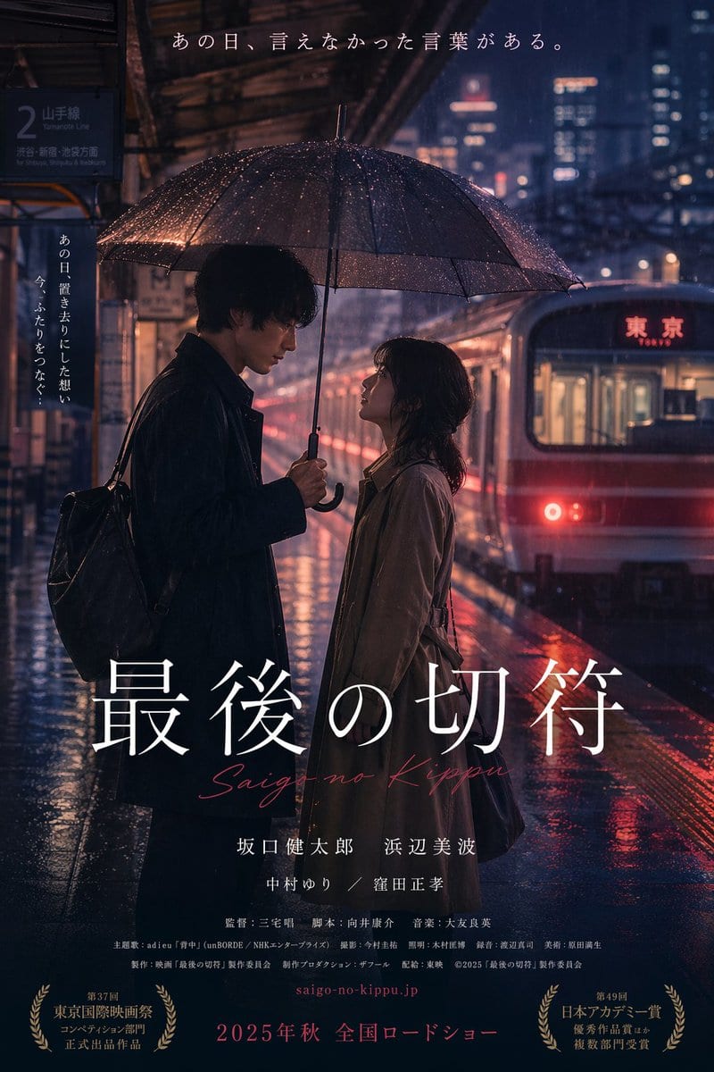 Cinematic Japanese Romance Movie Poster - GPT Image 2 prompt example