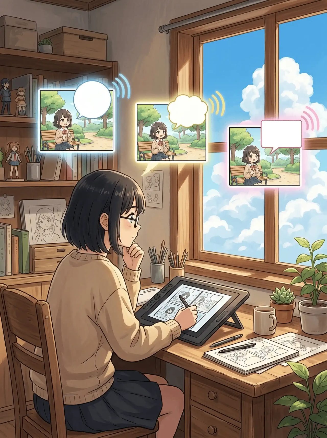 KI-Anime-Lippensynchronisationsbeispiel für dialoglastige Kurzfilme mit synchronisiertem Szenen-Timing