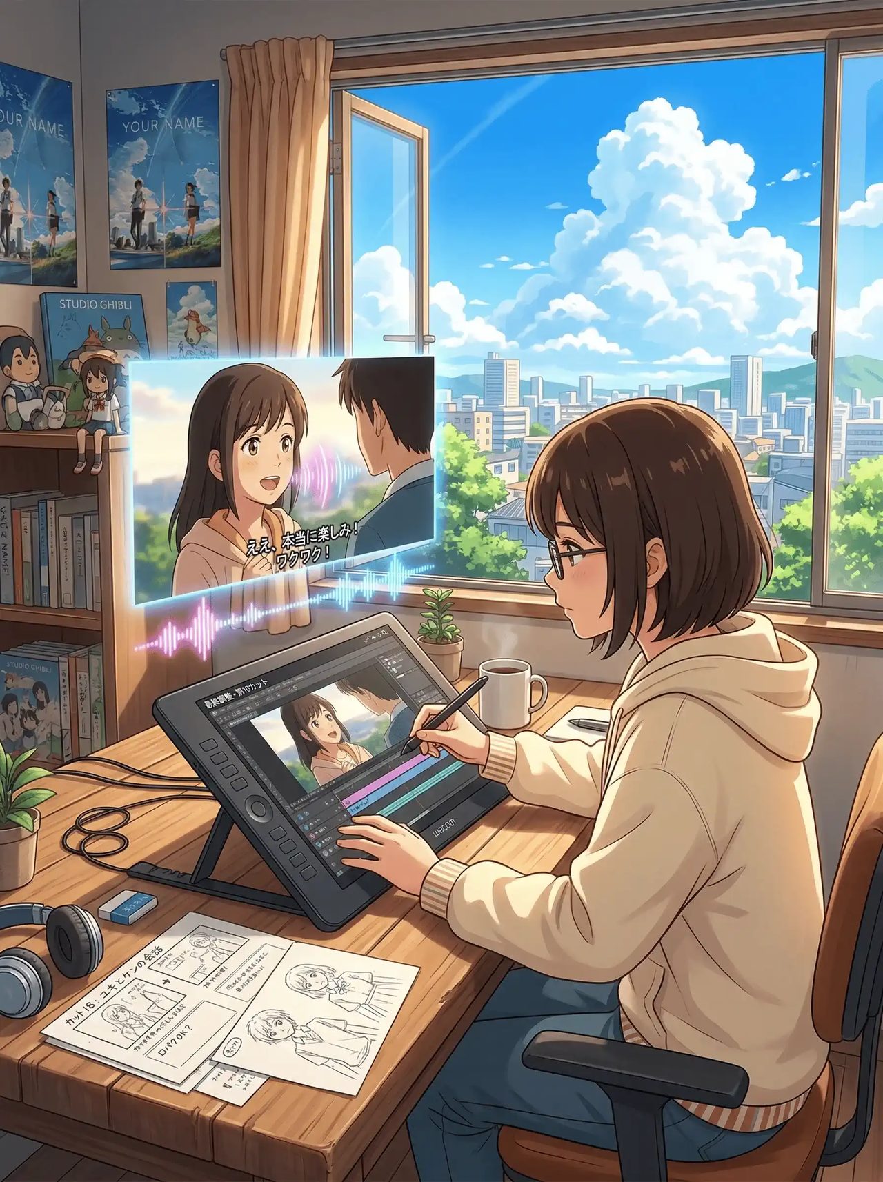 Beispiel für die AI-Anime-Lippensynchronisation für mehrsprachige Anime-Release-Workflows