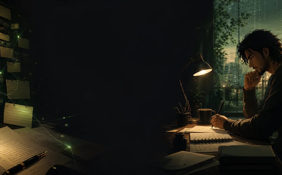 Anime writers' room where a story idea becomes a screenplay draft