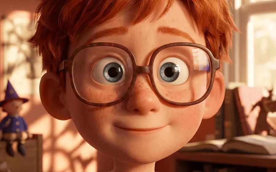 Style Picker preview of the American 3D preset: a 3D animated-movie look with soft lighting and rounded shapes