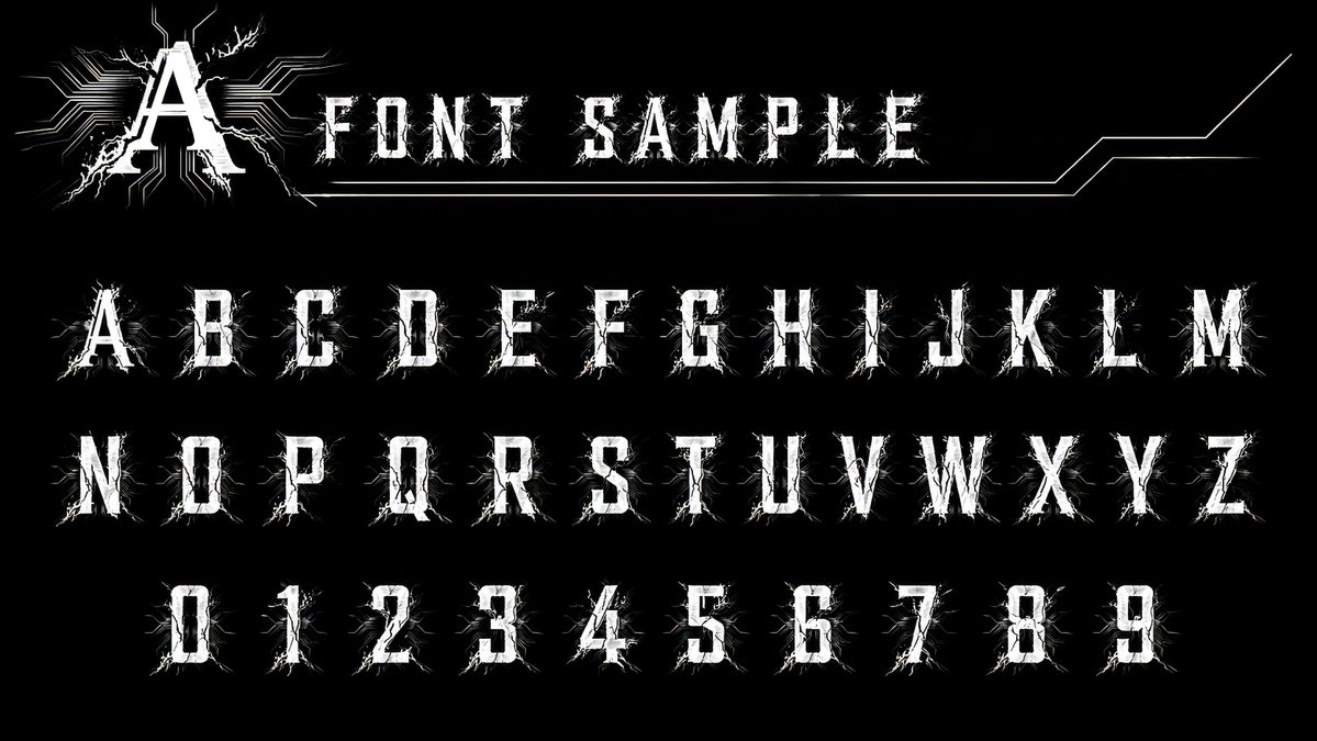 Alphanumeric font catalog prompt - GPT Image 2 prompt example