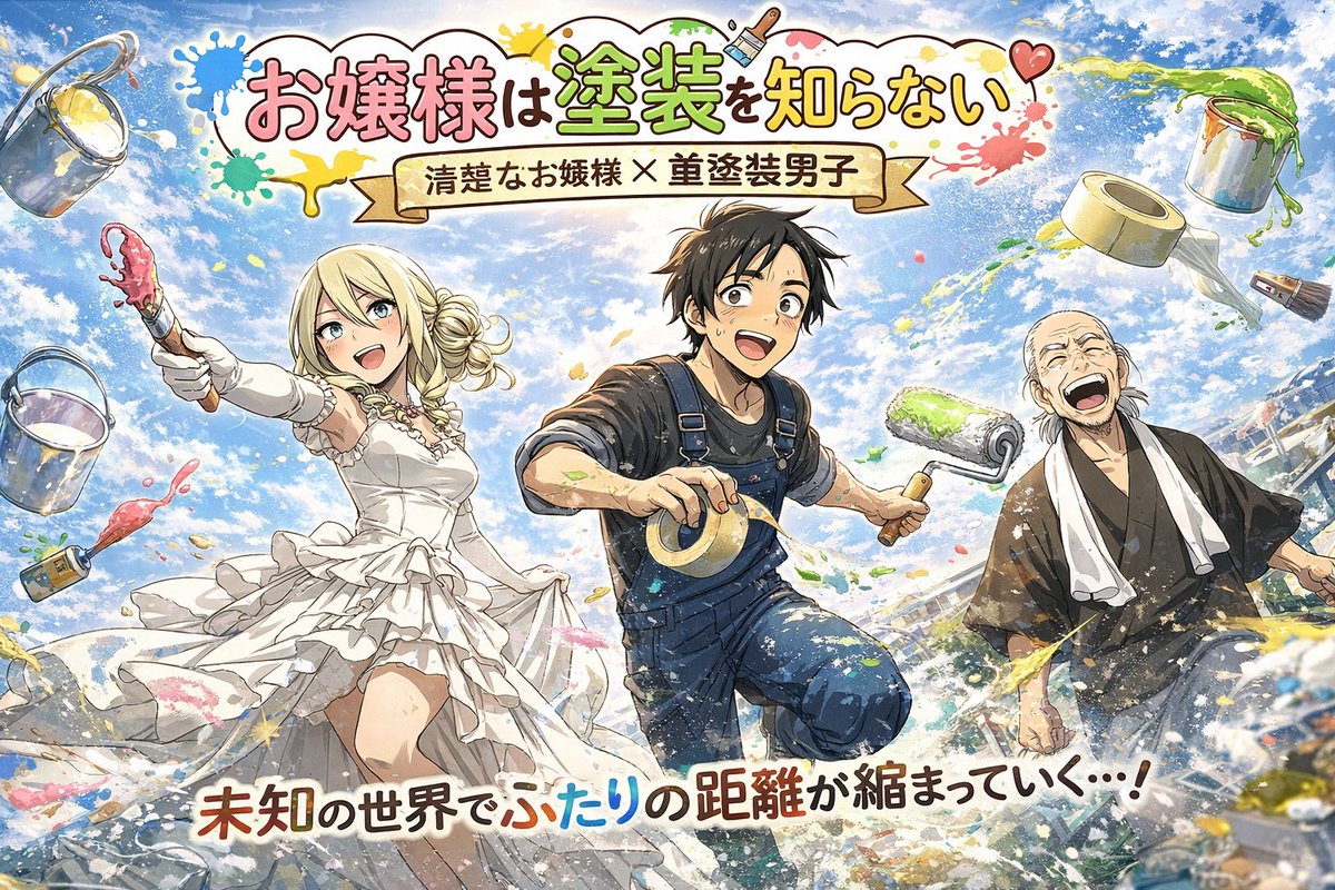 Anime Light Novel Cover with Painters - GPT Image 2 prompt example