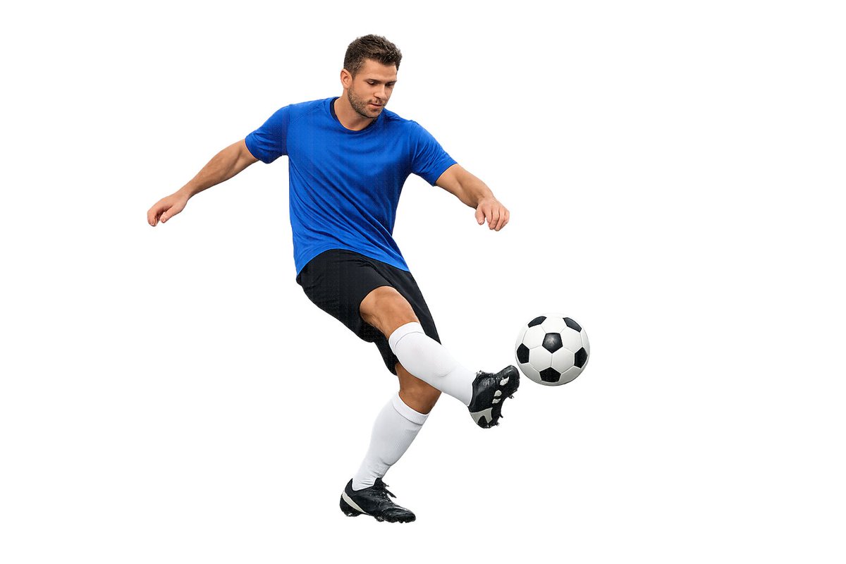 Transparent background soccer player - esempio di prompt GPT Image 2