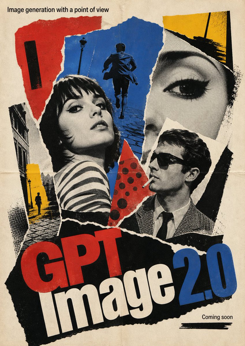 1960s French New Wave Movie Poster - GPT Image 2 prompt example