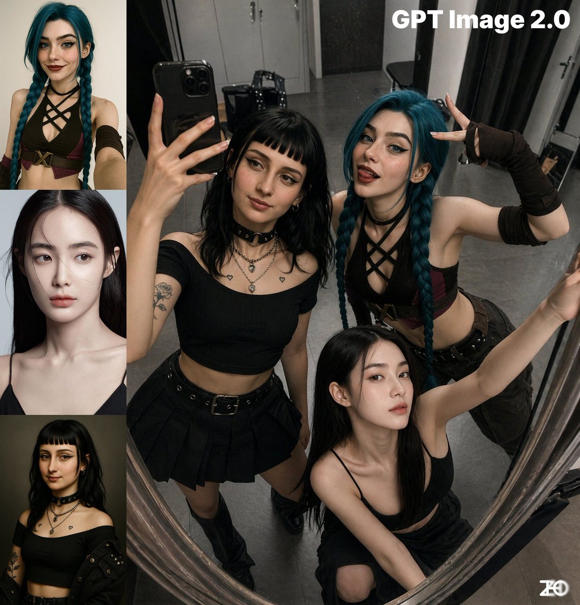 Top-View Mirror Selfie - esempio di prompt GPT Image 2