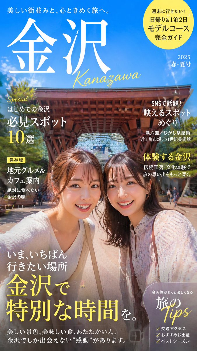 Coordinate-Based Tourism Magazine Cover - GPT Image 2 프롬프트 예시 이미지