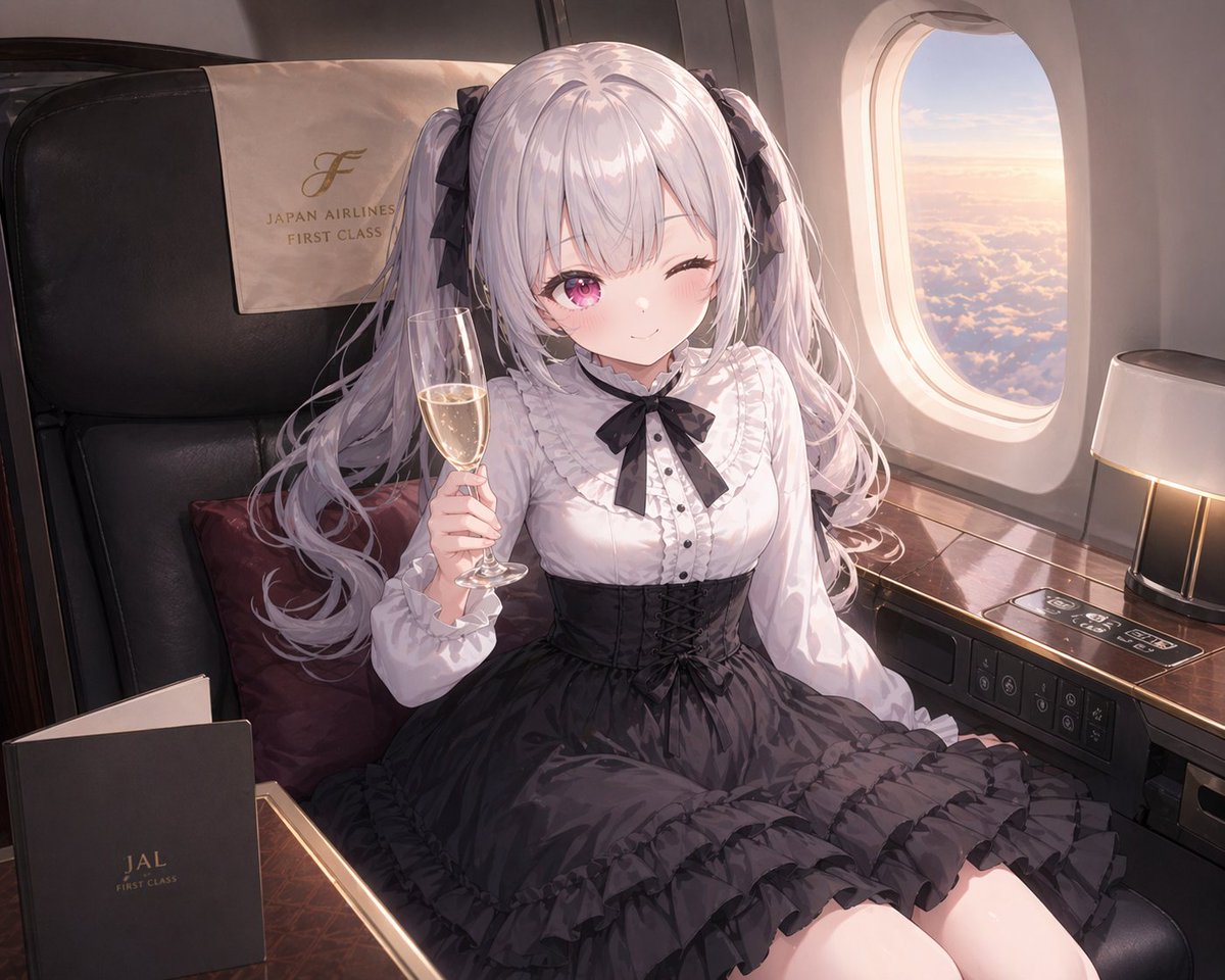 JAL First Class Cabin Interior - esempio di prompt GPT Image 2