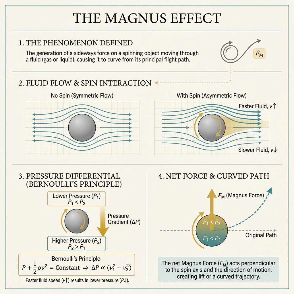 Minimal Magnus Effect Infographic - esempio di prompt GPT Image 2