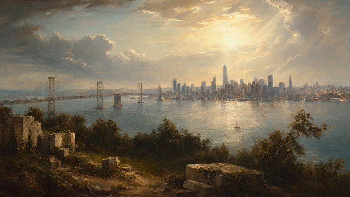 Golden Bay City Romantic Landscape - GPT Image 2 prompt example