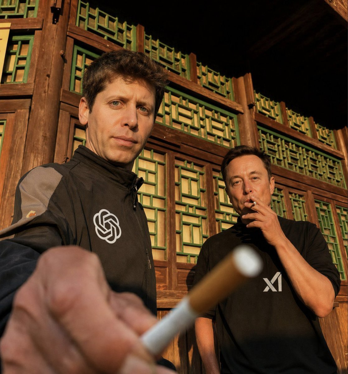 Golden Hour Tech Rivals Portrait - esempio di prompt GPT Image 2