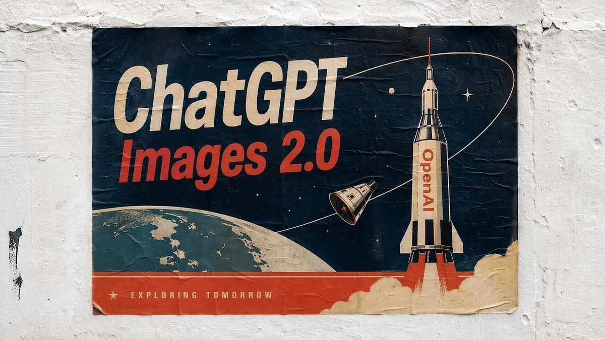 Retro ChatGPT Space Poster - GPT Image 2 Prompt-Beispiel