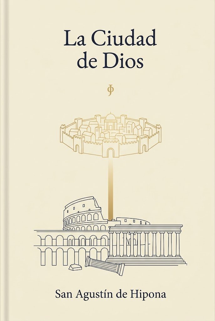 Minimalist Saint Augustine Book Cover - esempio di prompt GPT Image 2