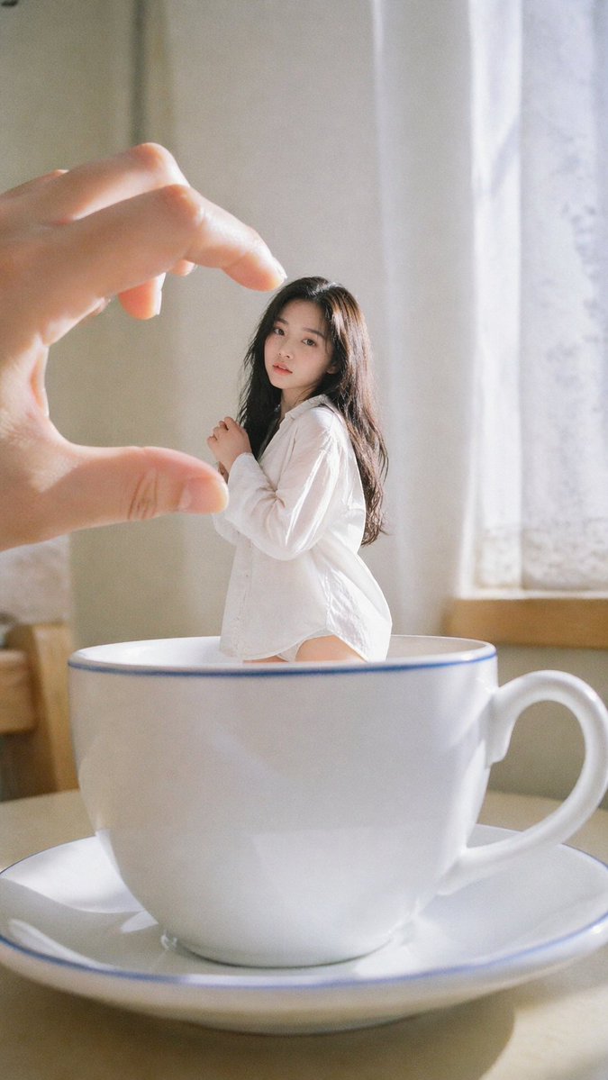 Forced Perspective Idol Portrait - GPT Image 2 prompt example