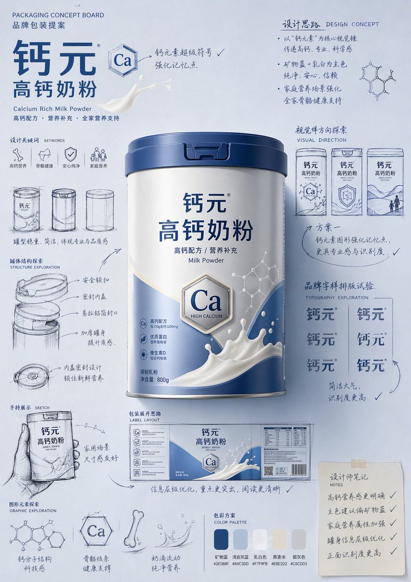 Packaging Design Proposal Board Prompt - GPT Image 2 prompt example