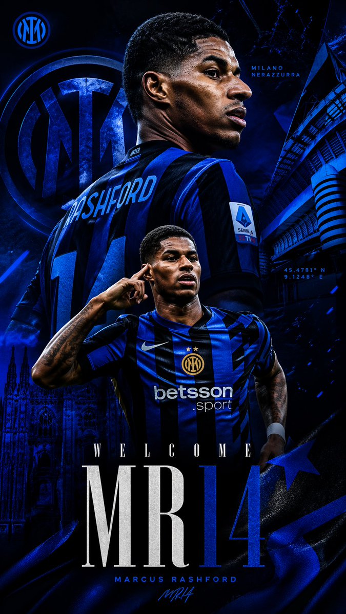Marcus Rashford Inter Milan Wallpaper - GPT Image 2 prompt example