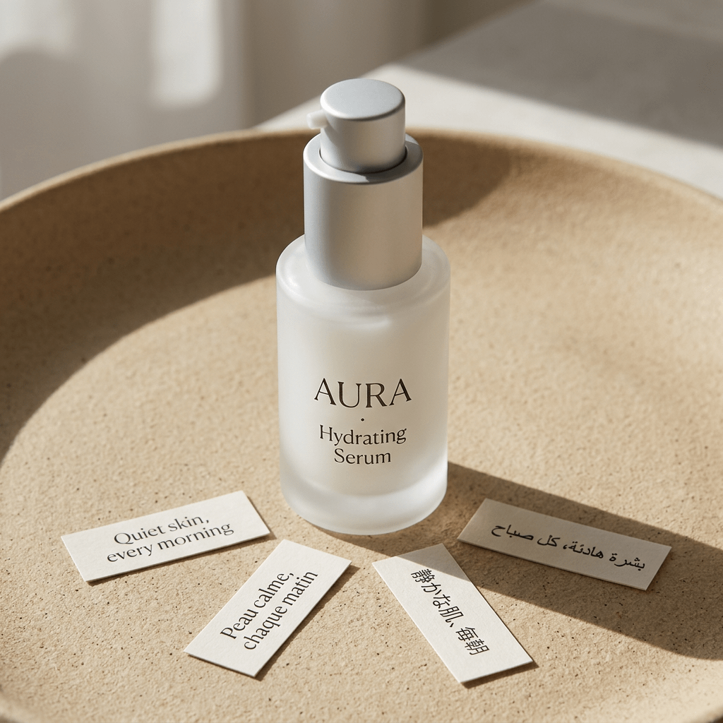 Minimalist Hydrating Serum Product Shot - GPT Image 2 prompt example