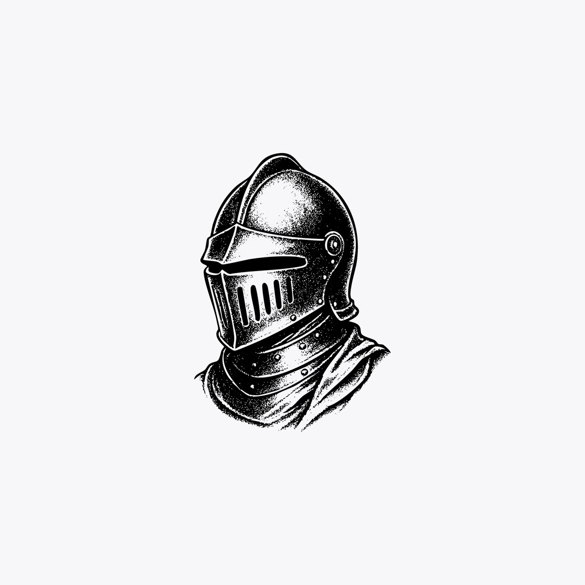 Vintage Knight Helmet Etching - GPT Image 2 prompt example