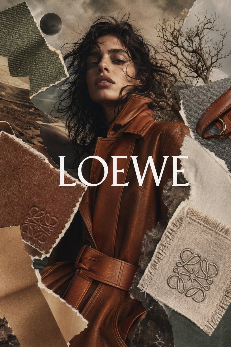 Luxury Fashion Torn-Paper Ad Collage - GPT Image 2 prompt example