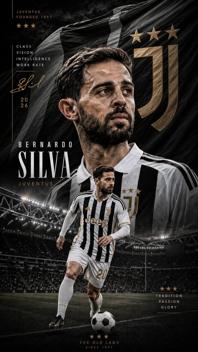 Juventus Cinematic Player Poster - GPT Image 2 prompt example