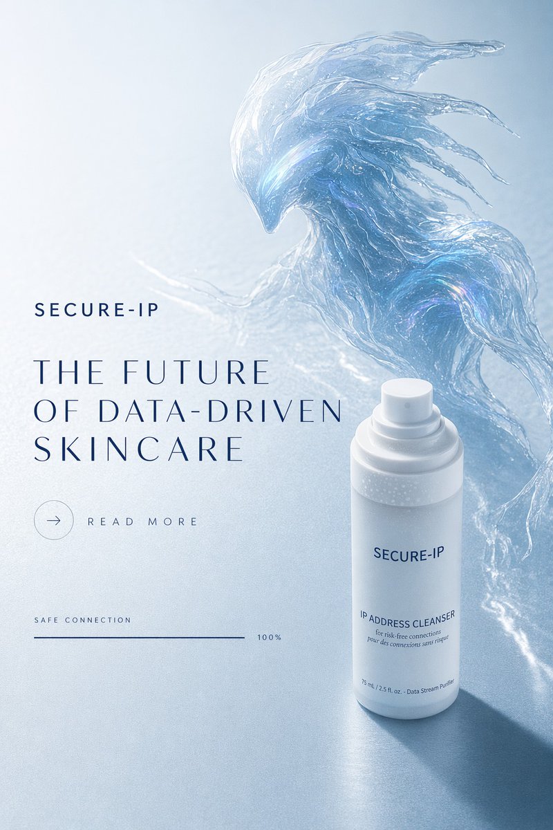 Futuristic Data-Driven Skincare Ad - GPT Image 2 prompt example