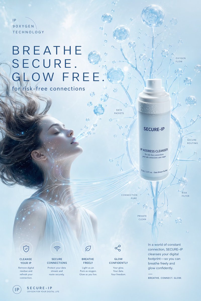 Futuristic Secure-IP Ad Poster - GPT Image 2 prompt example