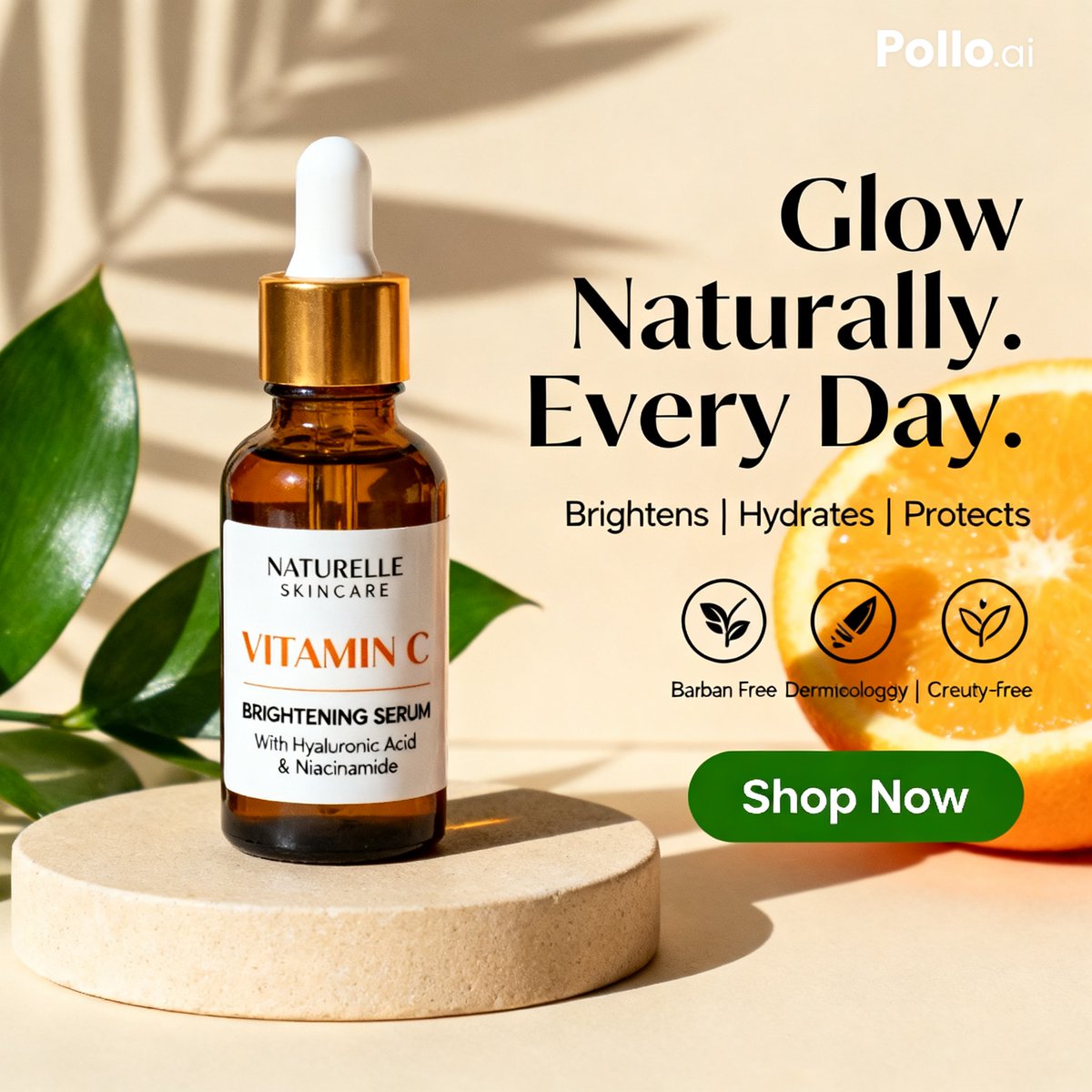 Vitamin C Skincare Ad - GPT Image 2 prompt example