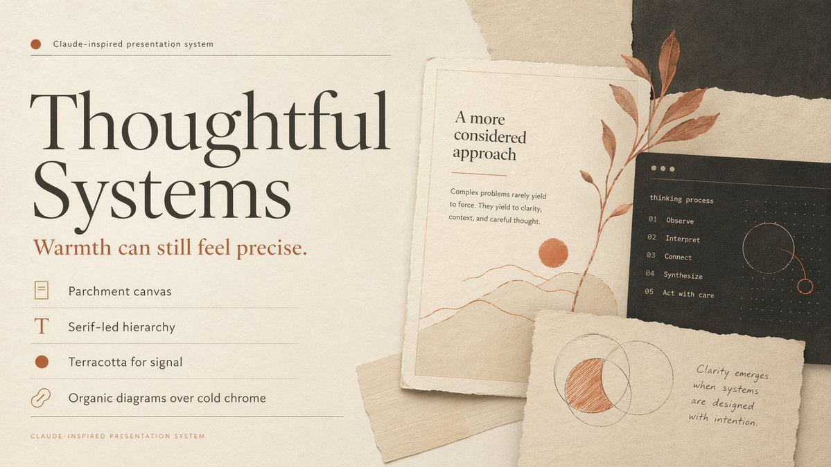 Thoughtful Systems Presentation Cover - GPT Image 2 prompt example