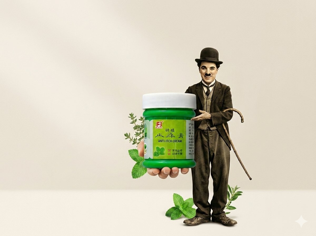 Minimal Anti-Itch Cream Poster - GPT Image 2 prompt example