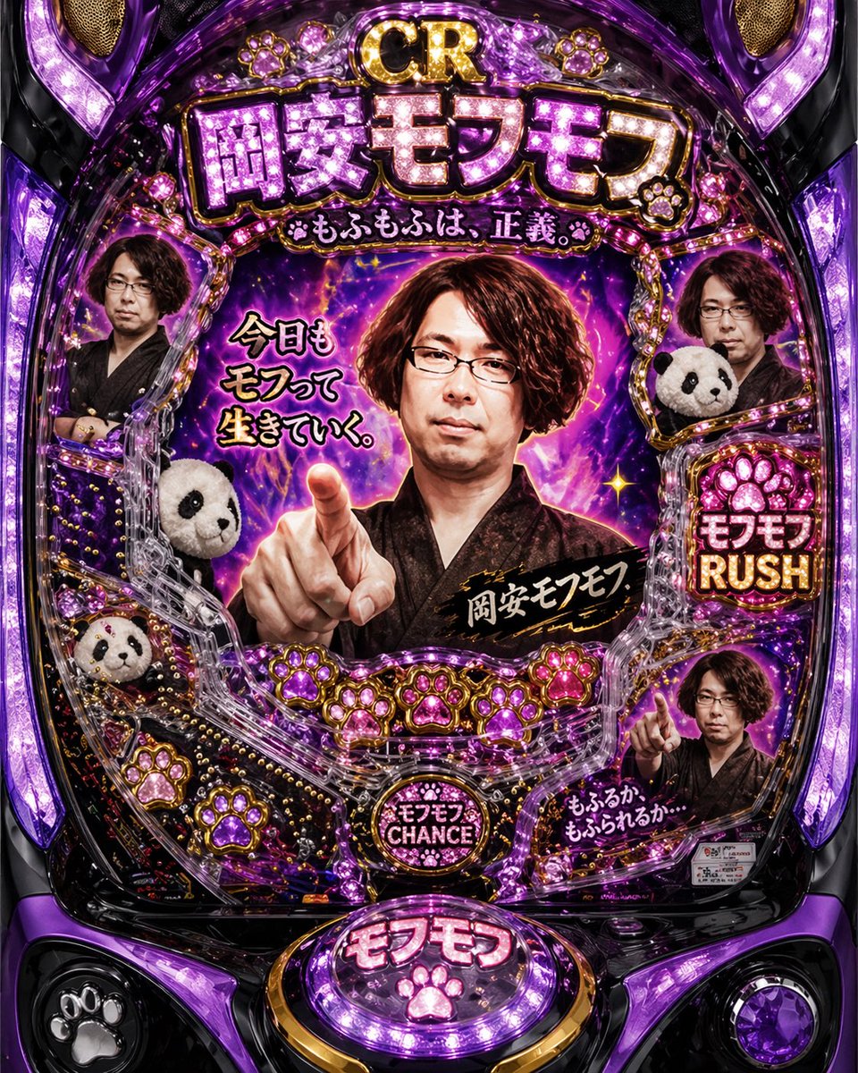 Absurd Purple Mofumofu Pachinko Machine - GPT Image 2 prompt example