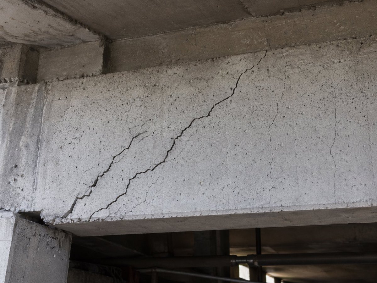 Realistic Cracked Concrete Beam - GPT Image 2 prompt example