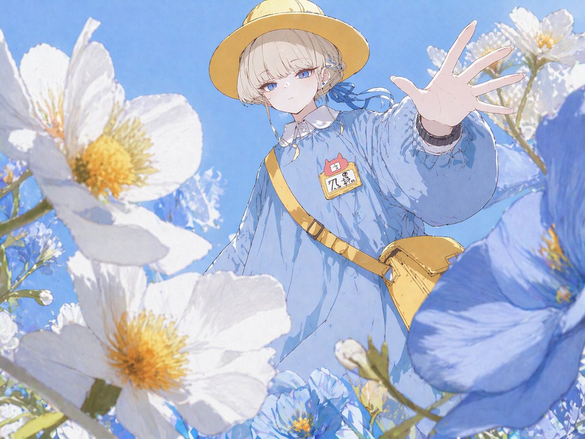 Anime Girl Reaching Through Flowers - esempio di prompt GPT Image 2