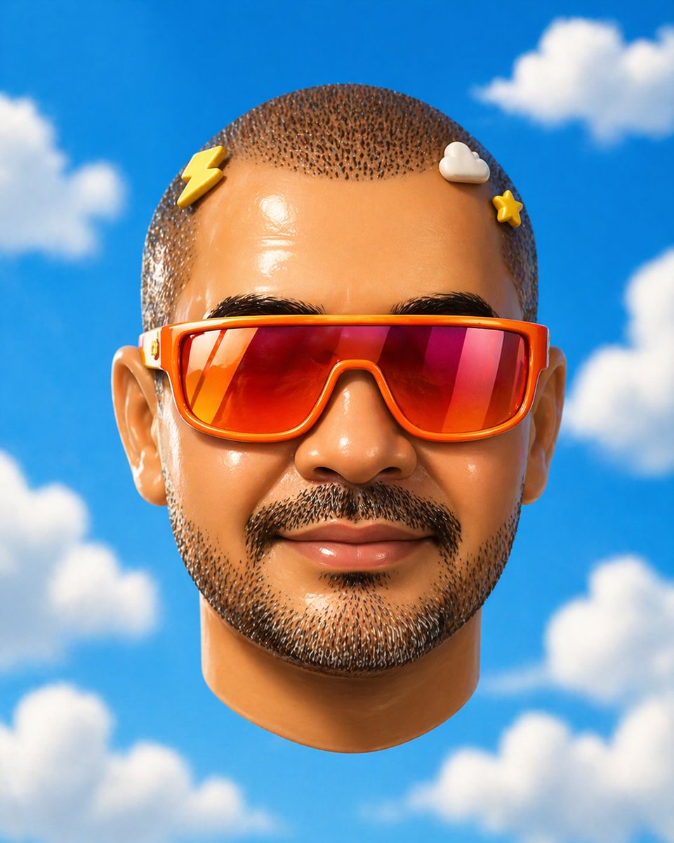 Surreal Floating Head With Censor Block - GPT Image 2 prompt example