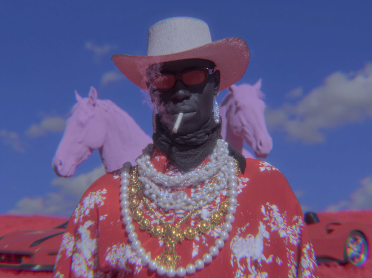 Surreal Cowboy Fashion Portrait - GPT Image 2 prompt example