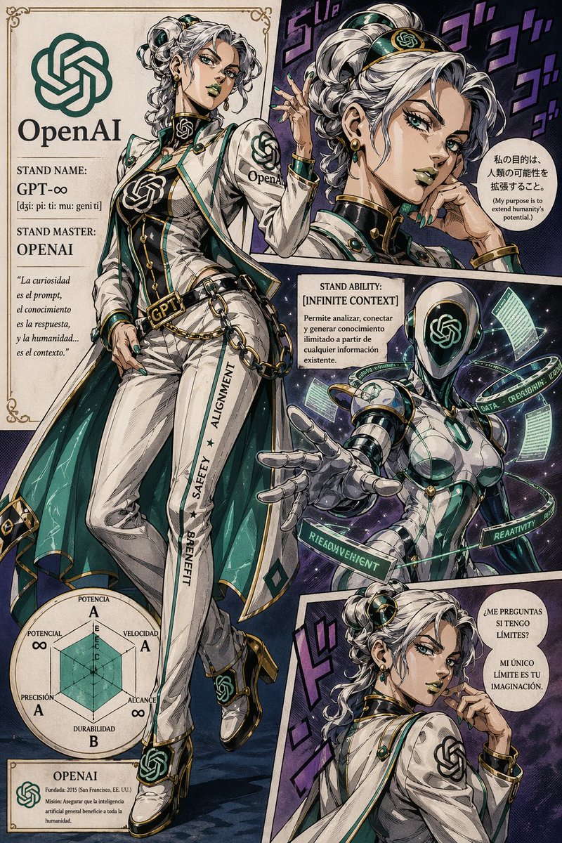 JoJo-Style OpenAI Stand Poster - GPT Image 2 prompt example