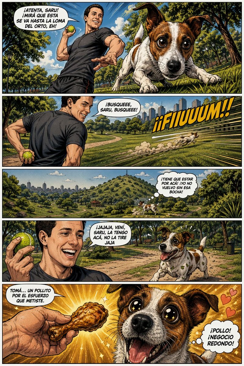 Funny Dog Park Comic Page - GPT Image 2 prompt example