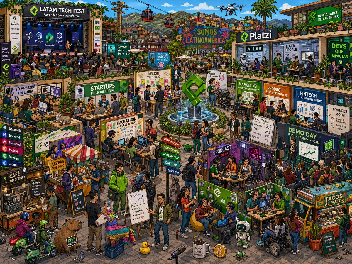 Latin American Tech Festival Poster - GPT Image 2 prompt example