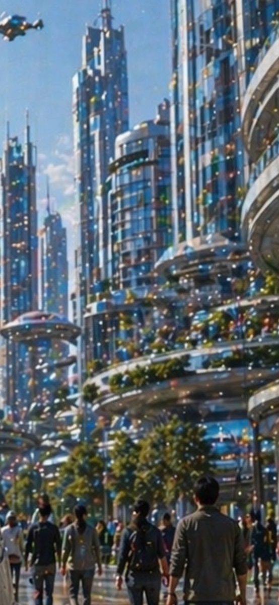 Futuristic City With Sparkling Artifacts - GPT Image 2 prompt example