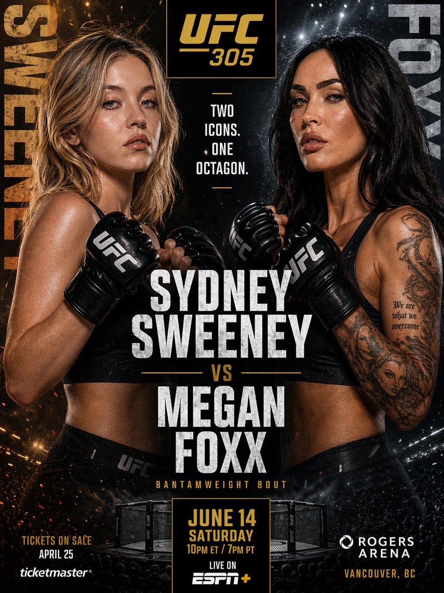 UFC-Style Women's Fight Poster - esempio di prompt GPT Image 2