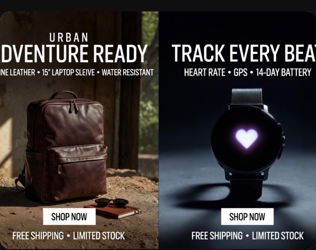 Split-Screen Product Ad Poster - GPT Image 2 prompt example