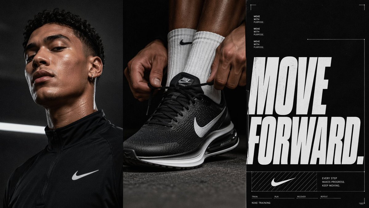 Triptych Sports Ad Poster - GPT Image 2 prompt example