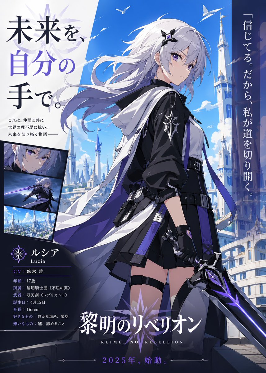 Anime Heroine Promo Poster - GPT Image 2 prompt example