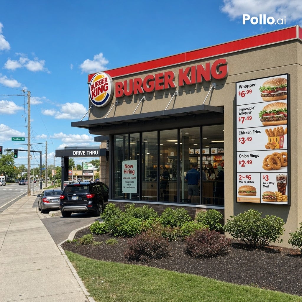 Photorealistic Fast Food Storefront - GPT Image 2 prompt example