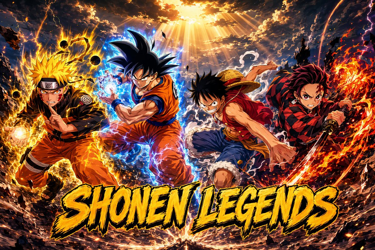 Epic Shonen Crossover Poster - GPT Image 2 prompt example